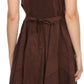 Sakkas Calleea Mid Length Embroidery Sleeveless Spaghetti Strap Corset Batik Dress