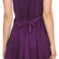 Sakkas Calleea Mid Length Embroidery Sleeveless Spaghetti Strap Corset Batik Dress