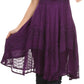 Sakkas Calleea Mid Length Embroidery Sleeveless Spaghetti Strap Corset Batik Dress