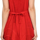 Sakkas Calleea Mid Length Embroidery Sleeveless Spaghetti Strap Corset Batik Dress