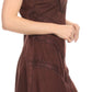 Sakkas Rhyder Mid Strapless Spaghetti Strap Adjustable Embroidered Batik Dress