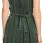 Sakkas Rhyder Mid Strapless Spaghetti Strap Adjustable Embroidered Batik Dress