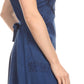 Sakkas Rhyder Mid Strapless Spaghetti Strap Adjustable Embroidered Batik Dress