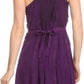 Sakkas Rhyder Mid Strapless Spaghetti Strap Adjustable Embroidered Batik Dress