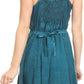 Sakkas Rhyder Mid Strapless Spaghetti Strap Adjustable Embroidered Batik Dress