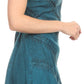 Sakkas Rhyder Mid Strapless Spaghetti Strap Adjustable Embroidered Batik Dress