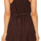 Sakkas Markay Short Mid Length Spaghetti Strap Sleeveless Embroidered Batik Dress