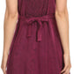 Sakkas Markay Short Mid Length Spaghetti Strap Sleeveless Embroidered Batik Dress