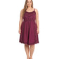 Sakkas Markay Short Mid Length Spaghetti Strap Sleeveless Embroidered Batik Dress