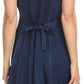 Sakkas Markay Short Mid Length Spaghetti Strap Sleeveless Embroidered Batik Dress