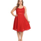 Sakkas Markay Short Mid Length Spaghetti Strap Sleeveless Embroidered Batik Dress