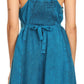Sakkas Markay Short Mid Length Spaghetti Strap Sleeveless Embroidered Batik Dress