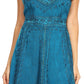 Sakkas Markay Short Mid Length Spaghetti Strap Sleeveless Embroidered Batik Dress