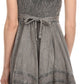 Sakkas Fedelle Sleeveless Mid-Length Summer Dress With Cross Over Open Back Straps