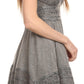 Sakkas Fedelle Sleeveless Mid-Length Summer Dress With Cross Over Open Back Straps