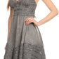 Sakkas Fedelle Sleeveless Mid-Length Summer Dress With Cross Over Open Back Straps