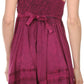 Sakkas Fedelle Sleeveless Mid-Length Summer Dress With Cross Over Open Back Straps