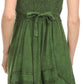 Sakkas Fedelle Sleeveless Mid-Length Summer Dress With Cross Over Open Back Straps