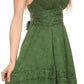 Sakkas Fedelle Sleeveless Mid-Length Summer Dress With Cross Over Open Back Straps