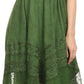 Sakkas Fedelle Sleeveless Mid-Length Summer Dress With Cross Over Open Back Straps