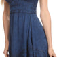 Sakkas Fedelle Sleeveless Mid-Length Summer Dress With Cross Over Open Back Straps