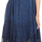 Sakkas Fedelle Sleeveless Mid-Length Summer Dress With Cross Over Open Back Straps
