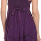 Sakkas Fedelle Sleeveless Mid-Length Summer Dress With Cross Over Open Back Straps