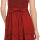 Sakkas Fedelle Sleeveless Mid-Length Summer Dress With Cross Over Open Back Straps