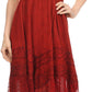 Sakkas Fedelle Sleeveless Mid-Length Summer Dress With Cross Over Open Back Straps
