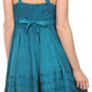 Sakkas Fedelle Sleeveless Mid-Length Summer Dress With Cross Over Open Back Straps