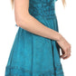 Sakkas Fedelle Sleeveless Mid-Length Summer Dress With Cross Over Open Back Straps