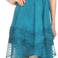 Sakkas Fedelle Sleeveless Mid-Length Summer Dress With Cross Over Open Back Straps