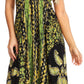 Sakkas Aleayma Strapless Long Adjustable Bead Embroidered Dyed Halter Top Dress
