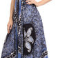 Sakkas Aleayma Strapless Long Adjustable Bead Embroidered Dyed Halter Top Dress