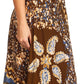 Sakkas Aleayma Strapless Long Adjustable Bead Embroidered Dyed Halter Top Dress