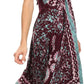 Sakkas Aleayma Strapless Long Adjustable Bead Embroidered Dyed Halter Top Dress