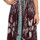 Sakkas Aleayma Strapless Long Adjustable Bead Embroidered Dyed Halter Top Dress