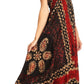 Sakkas Aleayma Strapless Long Adjustable Bead Embroidered Dyed Halter Top Dress