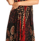 Sakkas Aleayma Strapless Long Adjustable Bead Embroidered Dyed Halter Top Dress