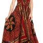 Sakkas Aleayma Strapless Long Adjustable Bead Embroidered Dyed Halter Top Dress