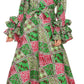 Sakkas Tale Women's Maxi Long Sleeve Wrap Dress with Pockets African Ankara Print