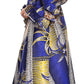 Sakkas Tale Women's Maxi Long Sleeve Wrap Dress with Pockets African Ankara Print