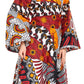 Sakkas Tale Women's Maxi Long Sleeve Wrap Dress with Pockets African Ankara Print