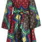 Sakkas Tale Women's Maxi Long Sleeve Wrap Dress with Pockets African Ankara Print