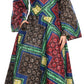 Sakkas Tale Women's Maxi Long Sleeve Wrap Dress with Pockets African Ankara Print