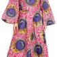 Sakkas Tale Women's Maxi Long Sleeve Wrap Dress with Pockets African Ankara Print