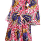 Sakkas Tale Women's Maxi Long Sleeve Wrap Dress with Pockets African Ankara Print