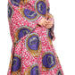 Sakkas Tale Women's Maxi Long Sleeve Wrap Dress with Pockets African Ankara Print