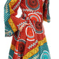 Sakkas Tale Women's Maxi Long Sleeve Wrap Dress with Pockets African Ankara Print