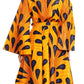 Sakkas Tale Women's Maxi Long Sleeve Wrap Dress with Pockets African Ankara Print